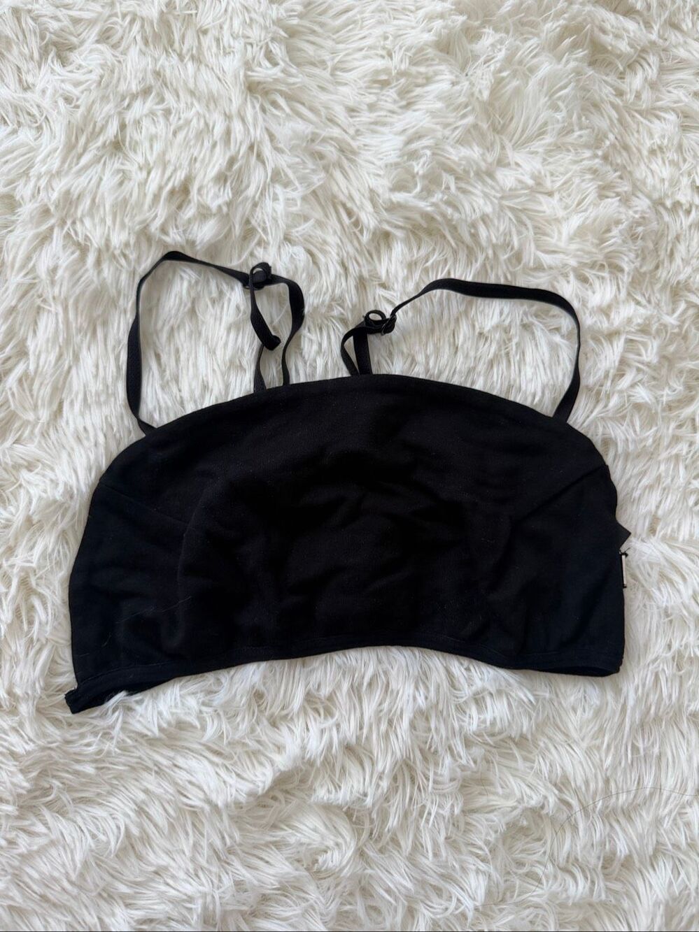 For love and lemons XS black butterfly back bra top